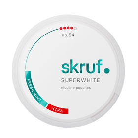 Skruf Superwhite No.54 Fresh Mint Xtra Strong