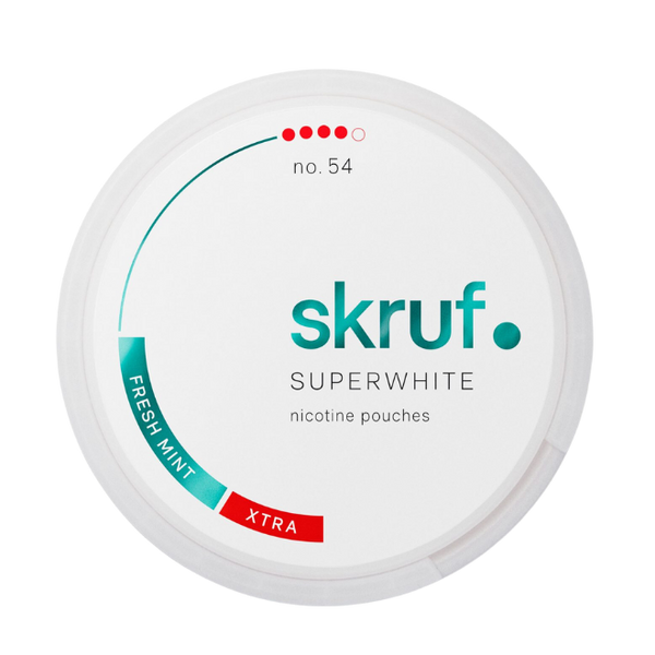 Skruf Superwhite No.54 Fresh Mint Xtra Strong